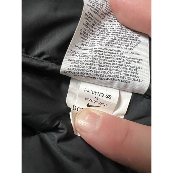 Vintage 2010 Nike Tartan Down Fill Puffer Jacket Women’s Size M‎ 377021-018 Rare - Picture 10 of 13